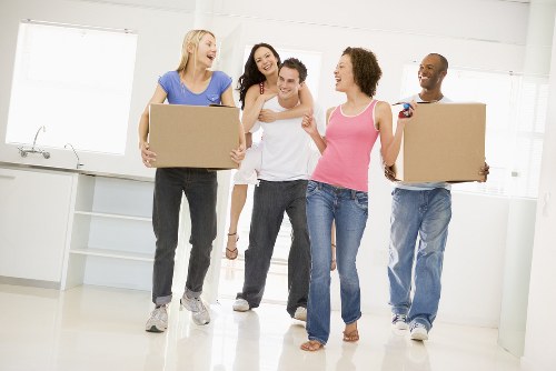 Removal team planning a flat move in Kingstonuponthames