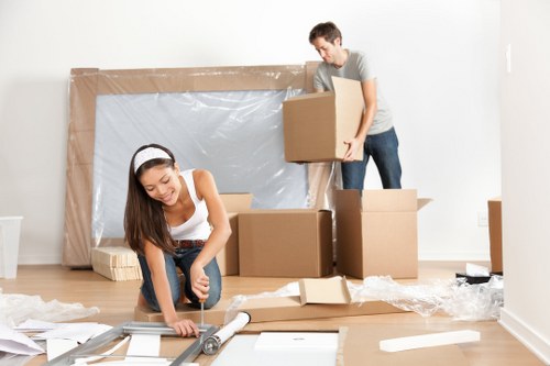 Local storage team helping with temporary household and business items