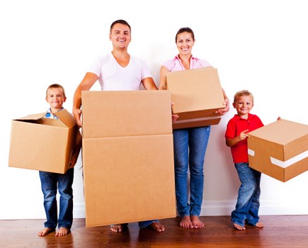 Professional packing materials and boxes prepared for a Kingstonuponthames home move