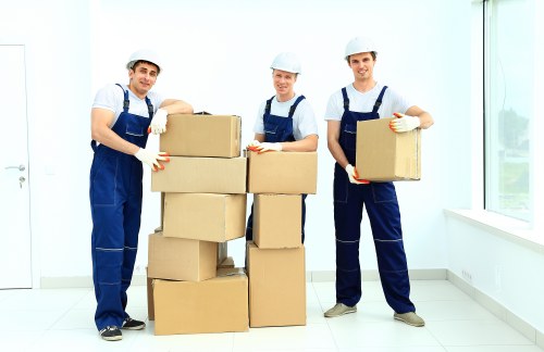 Household items being carefully loaded for a local removal
