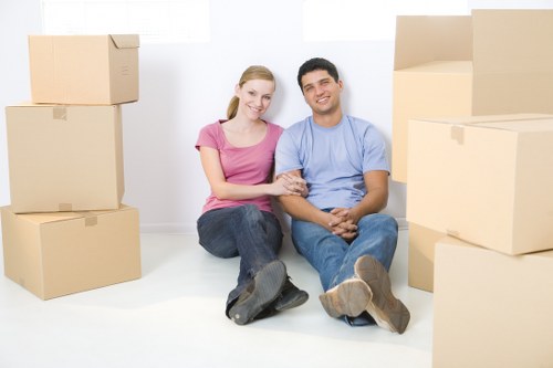 Self storage facility concept in Kingston upon Thames with secure and organized space