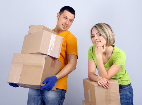 Prepared boxes and furniture ready for short-term storage in Kingston upon Thames