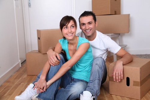 Careful furniture handling during a local removals service in Kingston upon Thames